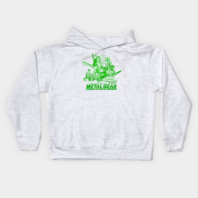 Metal Gear Solid (Green Shade Version) Kids Hoodie by CoolDojoBro